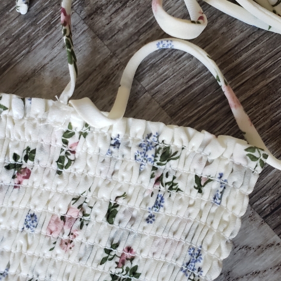 Floral Smocked Spaghetti Strap Midi Dress - Picture 10 of 16